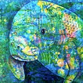 Manatee Painting by Midge Pippel Manatee Painting by Midge Pippel