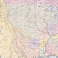 Map Showing The Localities Of The Indian Tribes Of The Us In 1833 by Thomas L McKenney and James Hall Map Showing The Localities Of The Indian Tribes Of The Us In 1833 by Thomas L McKenney and James Hall