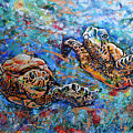 Marine Turtles Painting by Jyotika Shroff Marine Turtles Painting by Jyotika Shroff