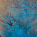 Mars surface orange blue abstract Photograph by Matthias Hauser
