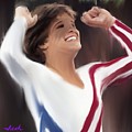 Mary Lou Retton Digital Art by Jack Bunds Mary Lou Retton Digital Art by Jack Bunds