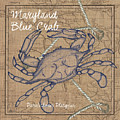 Maryland Blue Crab Painting by Debbie DeWitt Maryland Blue Crab Painting by Debbie DeWitt