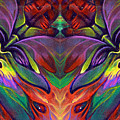 Masqparade Tapestry 7A Painting by Ricardo Chavez-Mendez Masqparade Tapestry 7A Painting by Ricardo Chavez-Mendez