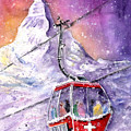 Matterhorn Authentic Painting by Miki De Goodaboom Matterhorn Authentic Painting by Miki De Goodaboom
