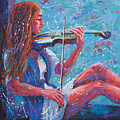 Melodious Solitude Painting by Jyotika Shroff Melodious Solitude Painting by Jyotika Shroff