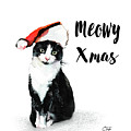 Meowy Xmas Painting by Colleen Taylor Meowy Xmas Painting by Colleen Taylor