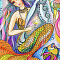 Mermaid Saraswati Painting by Eva Campbell Mermaid Saraswati Painting by Eva Campbell