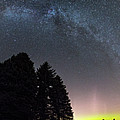 MilkyWay and NorthernLights Pano Photograph by Aaron J Groen