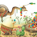 Minieggs and Maxiegg Painting by Kestutis Kasparavicius