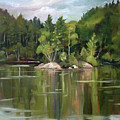 Mirror Lake En Plein Air by Nancy Griswold