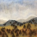 Misty Rain on the Mountain by Barrie Stark