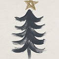 Modern Primitive Black and Gold Tree 1- Art by Linda Woods by Linda Woods Modern Primitive Black and Gold Tree 1- Art by Linda Woods by Linda Woods