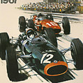 Monaco Grand Prix 1967 Digital Art by Georgia Fowler Monaco Grand Prix 1967 Digital Art by Georgia Fowler