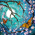 Monarch Butterflies in Teal Moonlight Digital Art by Laura Iverson Monarch Butterflies in Teal Moonlight Digital Art by Laura Iverson