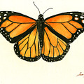Monarch butterfly Painting by Juan Bosco Monarch butterfly Painting by Juan Bosco