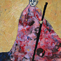 Monk With Walking Stick by Pauline Lim Monk With Walking Stick by Pauline Lim
