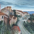 Montepulciano Painting by Paula Pagliughi Montepulciano Painting by Paula Pagliughi
