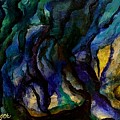 Moody Bleu Painting by Esperanza Creeger Moody Bleu Painting by Esperanza Creeger