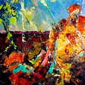 Moon Rocks Painting by Barbara O'Toole Moon Rocks Painting by Barbara O'Toole