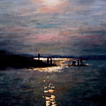 Moonlight Painting by Ashlee Trcka Moonlight Painting by Ashlee Trcka