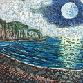 Moonlight in Pourvill Painting by Amelie Simmons Moonlight in Pourvill Painting by Amelie Simmons