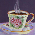Morning Coffee Drawing by Quwatha Valentine Morning Coffee Drawing by Quwatha Valentine