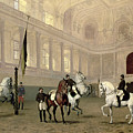 Morning Exercise in the Hofreitschule Painting by Julius von Blaas Morning Exercise in the Hofreitschule Painting by Julius von Blaas