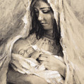 Motherhood Drawing by Steve Henderson Motherhood Drawing by Steve Henderson