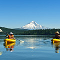 Mount Hood Kayakers by Greg Vaughn - Printscapes Mount Hood Kayakers by Greg Vaughn - Printscapes