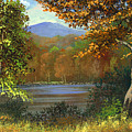 Mountain Pond Painting by Frank Wilson Mountain Pond Painting by Frank Wilson