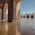 Mughal Emperor Shah Jahan Mosque Courtyard, Thatta, Sindh Greeting Card ...