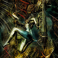 Musician Mixed Media by Lilia D Musician Mixed Media by Lilia D