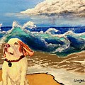 My Dog and the Sea #1 - Beagle Painting by Esperanza Creeger My Dog and the Sea #1 - Beagle Painting by Esperanza Creeger