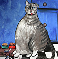 My Fat Cat On Medical Catnip Painting by Anthony Falbo My Fat Cat On Medical Catnip Painting by Anthony Falbo