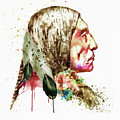 Native American Side Face by Marian Voicu Native American Side Face by Marian Voicu