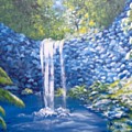 Nature's Pool Painting by Saundra Johnson Nature's Pool Painting by Saundra Johnson