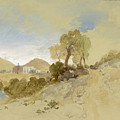 Near San Francisco, Mexico, March 1, 1883 Drawing by Thomas Moran Near San Francisco, Mexico, March 1, 1883 Drawing by Thomas Moran