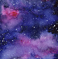 Nebula Watercolor Galaxy Painting by Olga Shvartsur Nebula Watercolor Galaxy Painting by Olga Shvartsur
