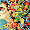 Nefertiti Sea Journey Painting by Eva Campbell Nefertiti Sea Journey Painting by Eva Campbell