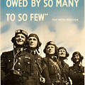 Never Was So Much Owed By So Many To So Few - Ww2 Poster by War Is Hell Store Never Was So Much Owed By So Many To So Few - Ww2 Poster by War Is Hell Store