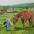 New Friends Painting by Charlotte Blanchard New Friends Painting by Charlotte Blanchard