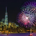 New York City Summer Fireworks Photograph by Susan Candelario New York City Summer Fireworks Photograph by Susan Candelario