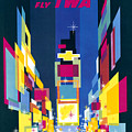 New York Fly TWA Poster Photograph by Science Source New York Fly TWA Poster Photograph by Science Source