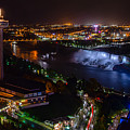Niagara Falls at Night #3 Photograph by Mark Rogers