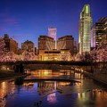 Night Cityscape - Omaha - Nebraska by Nikolyn McDonald Night Cityscape - Omaha - Nebraska by Nikolyn McDonald