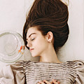 Night Dream. Series Escape of Golden Fish Photograph by Inna Mosina Night Dream. Series Escape of Golden Fish Photograph by Inna Mosina