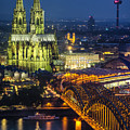 Night Falls Upon Cologne 1 Photograph by Pablo Lopez Night Falls Upon Cologne 1 Photograph by Pablo Lopez