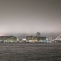 Night View Ocean City Downtown Skyline Photograph by Robert Banach Night View Ocean City Downtown Skyline Photograph by Robert Banach