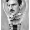 Nikola Tesla Drawing by Greg Joens Nikola Tesla Drawing by Greg Joens