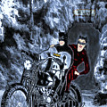 No Catwoman, This Is Not A Date Drawing by Pennie McCracken No Catwoman, This Is Not A Date Drawing by Pennie McCracken